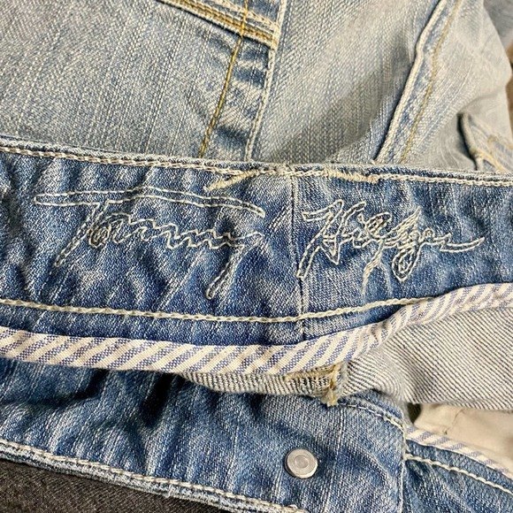 Tommy Hilfiger Wide Leg Capri Jeans Women's Size 8 High-Rise Light Wash Denim - Picture 8 of 11